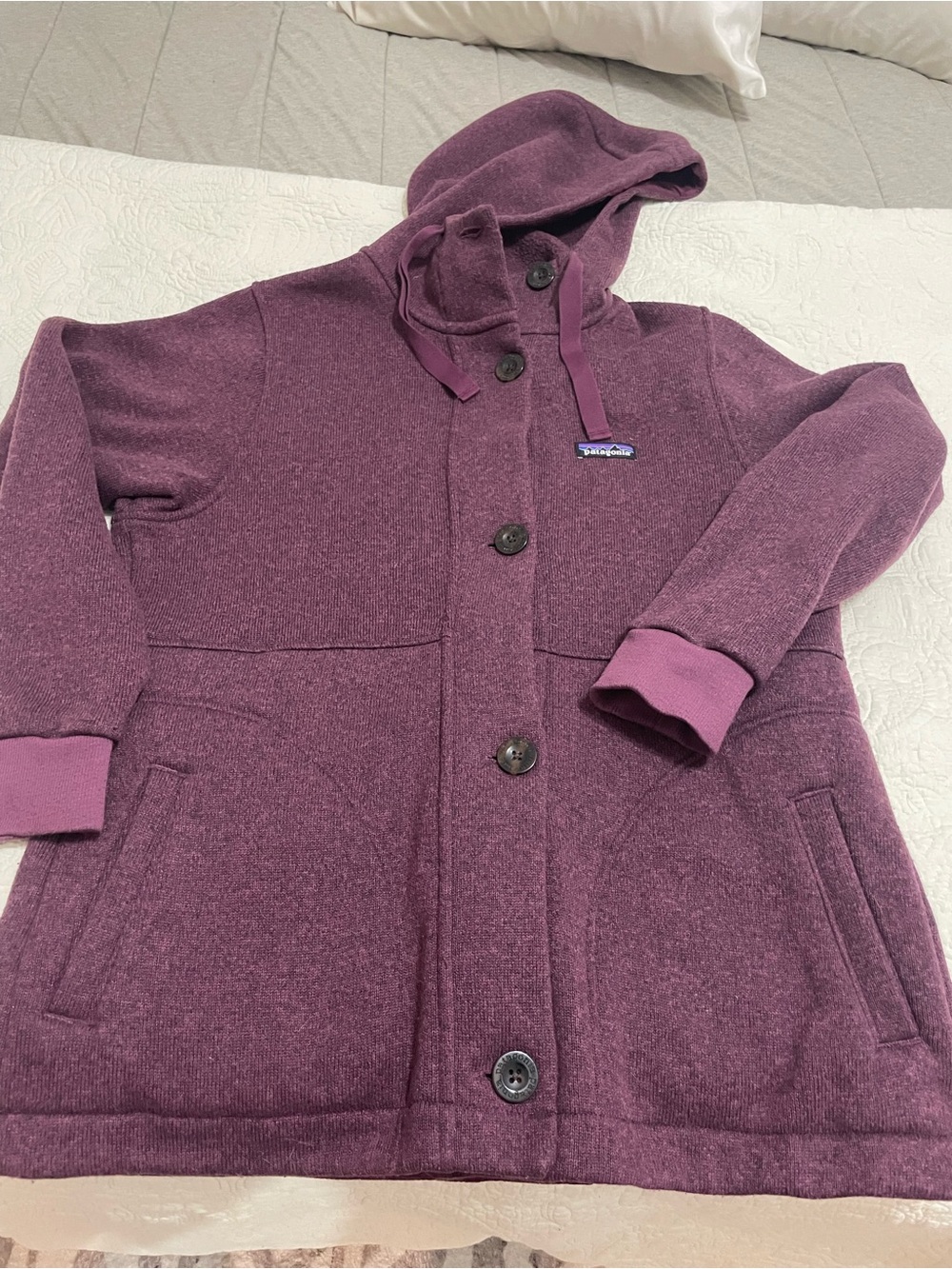 Patagonia Women's Plum Hooded Better Sweater  Jacket-Size Large